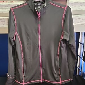 Echo Women's Black Jacket with Pink Accents